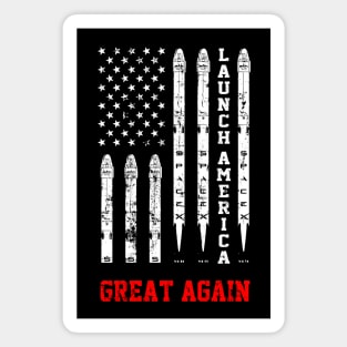 Launch America Great Again Flag Magnet